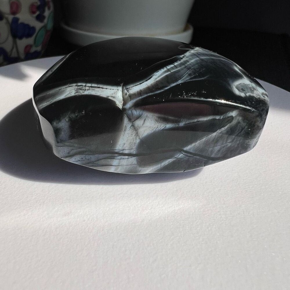 Black Agate Crystal Tear Drop‎ (3) - Picture 3 of 16